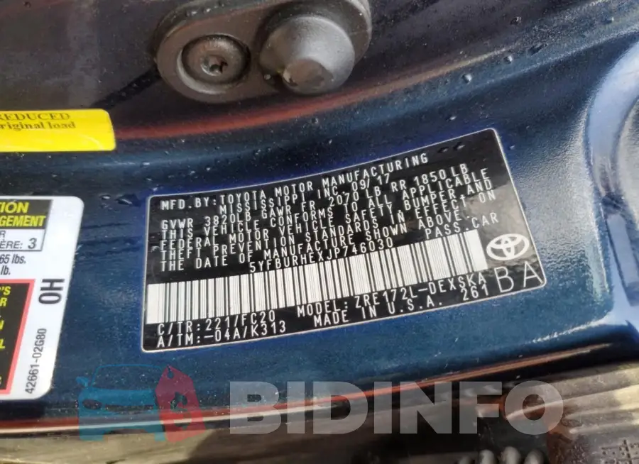 5YFBURHEXJP746030 Photo# 12