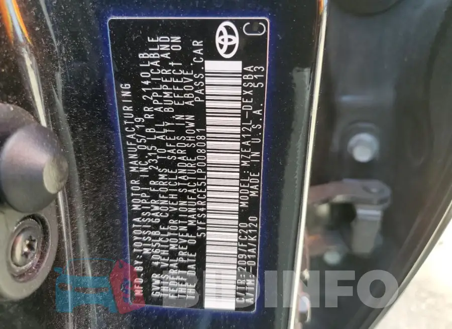 5YFS4RCE5LP008081 Photo# 12