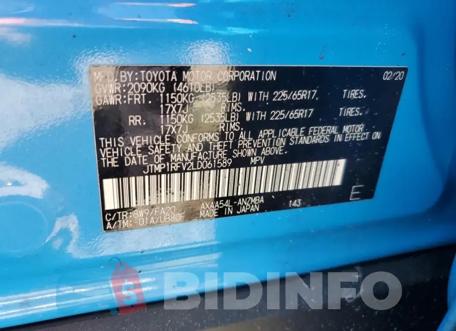 JTMP1RFV2LD061589 Photo# 13
