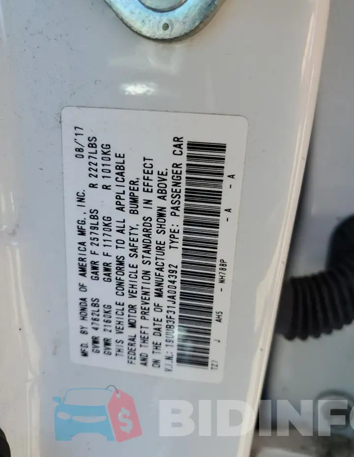 19UUB3F31JA004392 Photo# 12