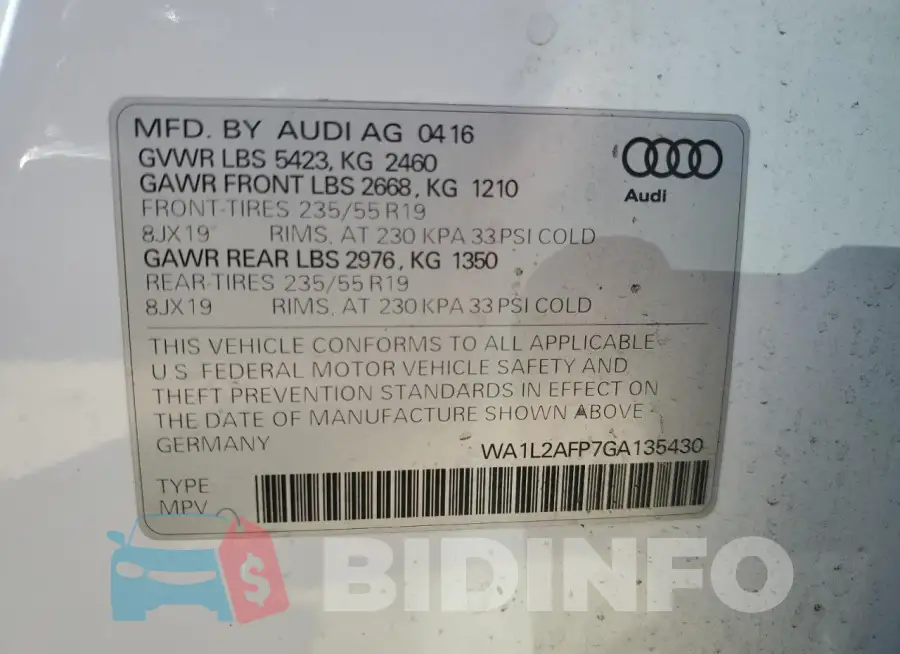 WA1L2AFP7GA135430 Photo# 12
