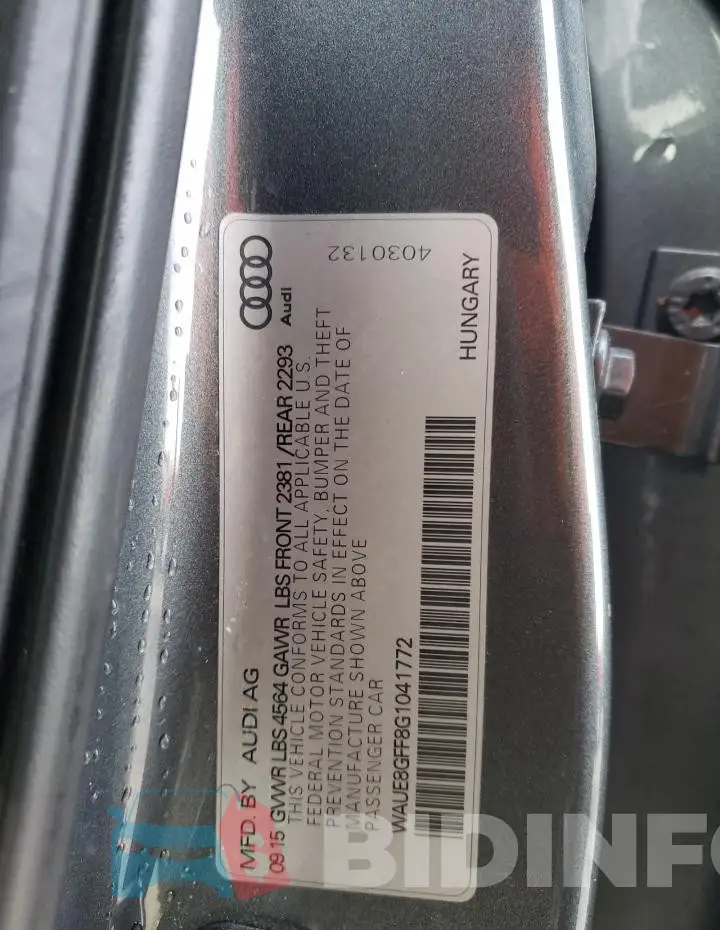WAUE8GFF8G1041772 Photo# 13