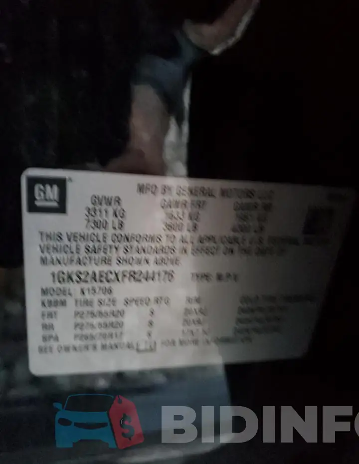 1GKS2AECXFR244176 Photo# 13
