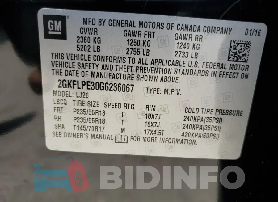 2GKFLPE30G6236067 Photo# 14