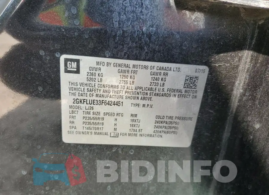 2GKFLUE33F6424451 Photo# 12