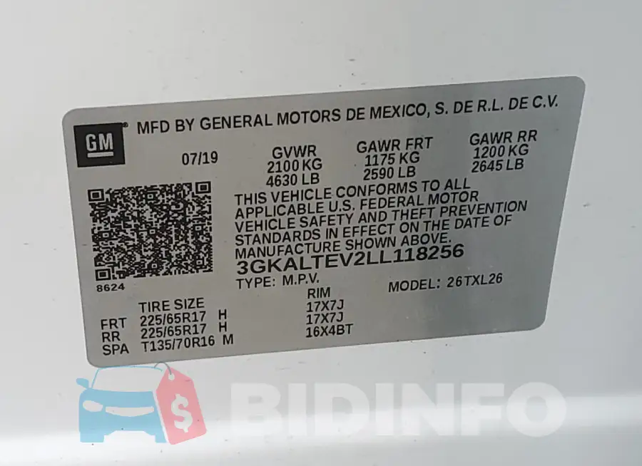 3GKALTEV2LL118256 Photo# 12