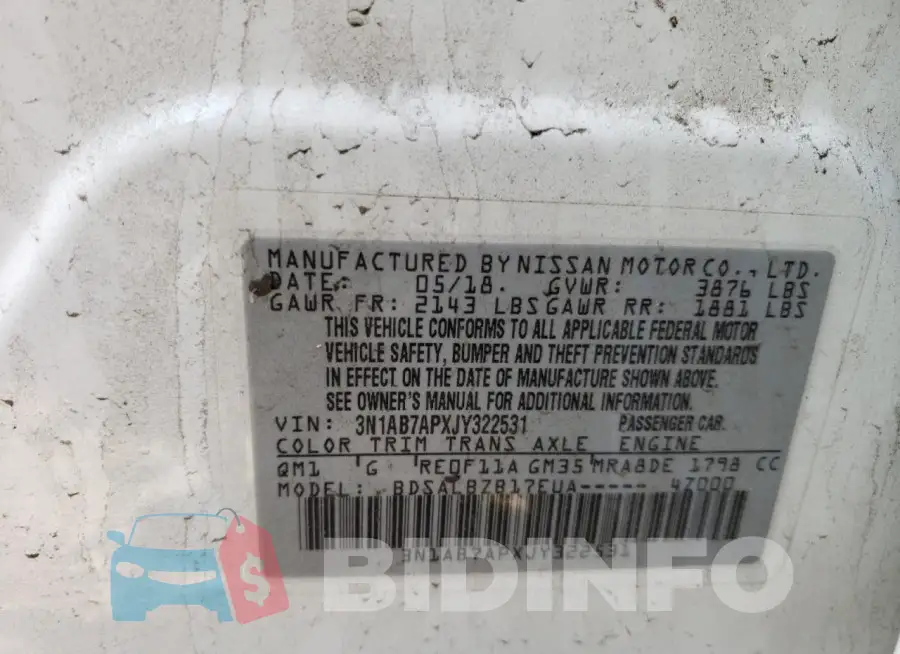 3N1AB7APXJY322531 Photo# 13