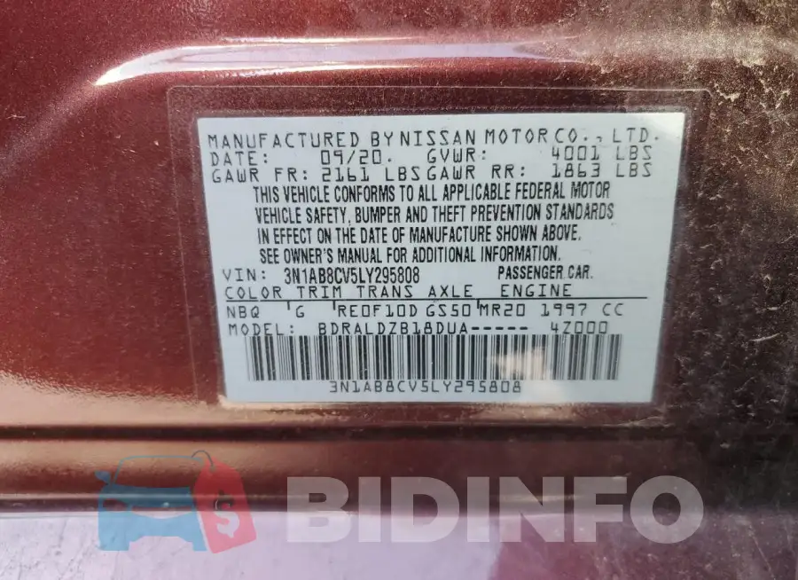 3N1AB8CV5LY295808 Photo# 12
