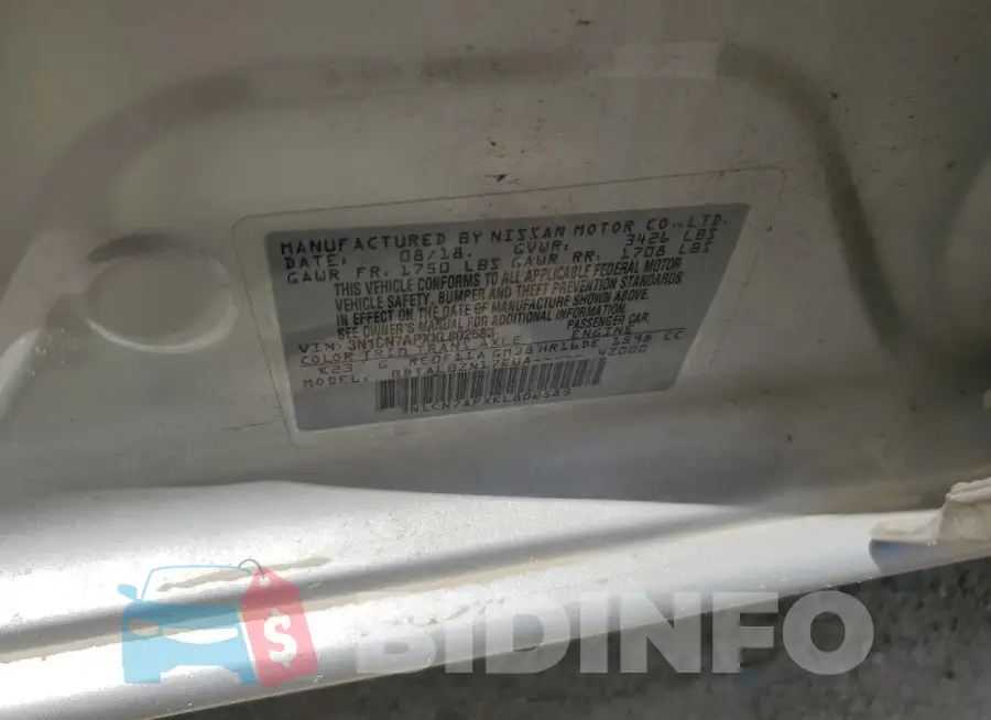3N1CN7APXKL802583 Photo# 12