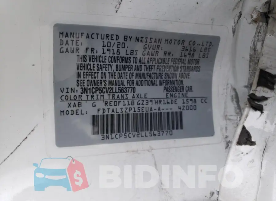 3N1CP5CV2LL563770 Photo# 13