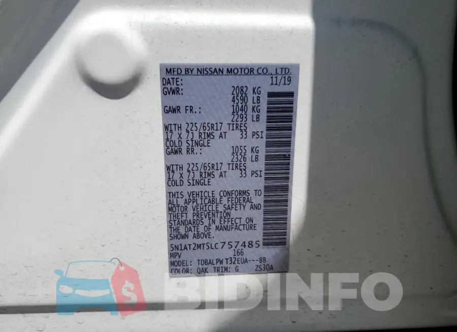 5N1AT2MT5LC757485 Photo# 13