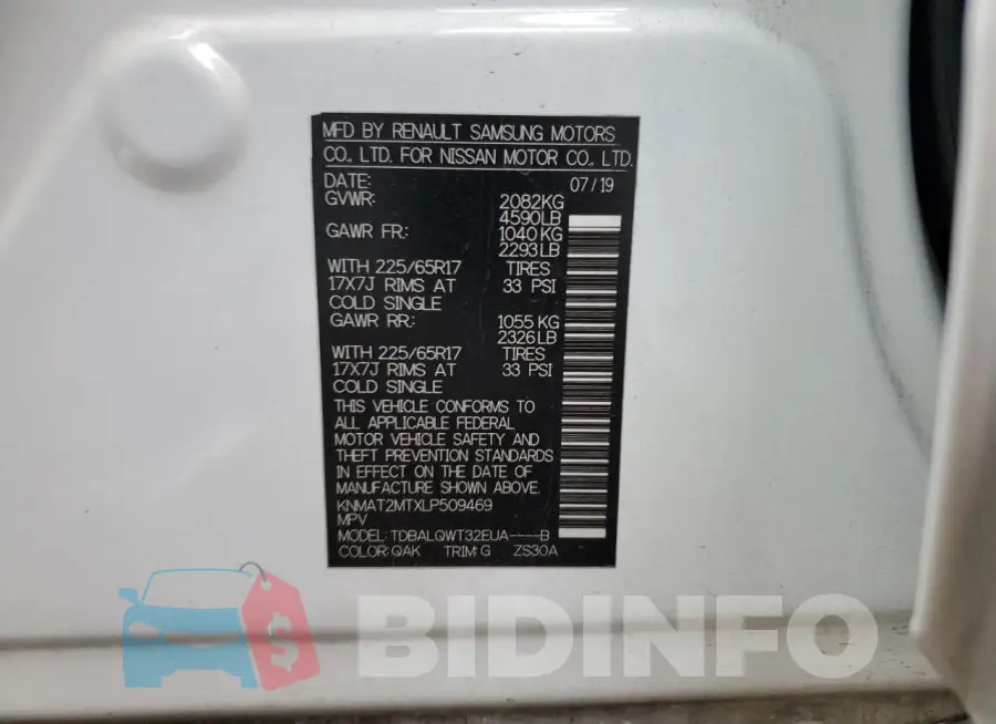 KNMAT2MTXLP509469 Photo# 13
