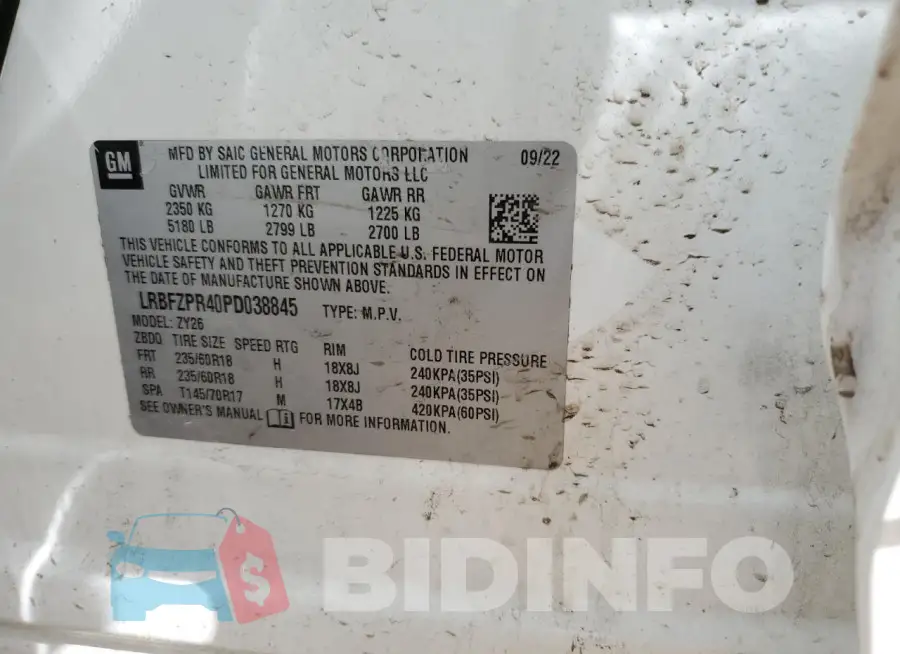 LRBFZPR40PD038845 Photo# 12