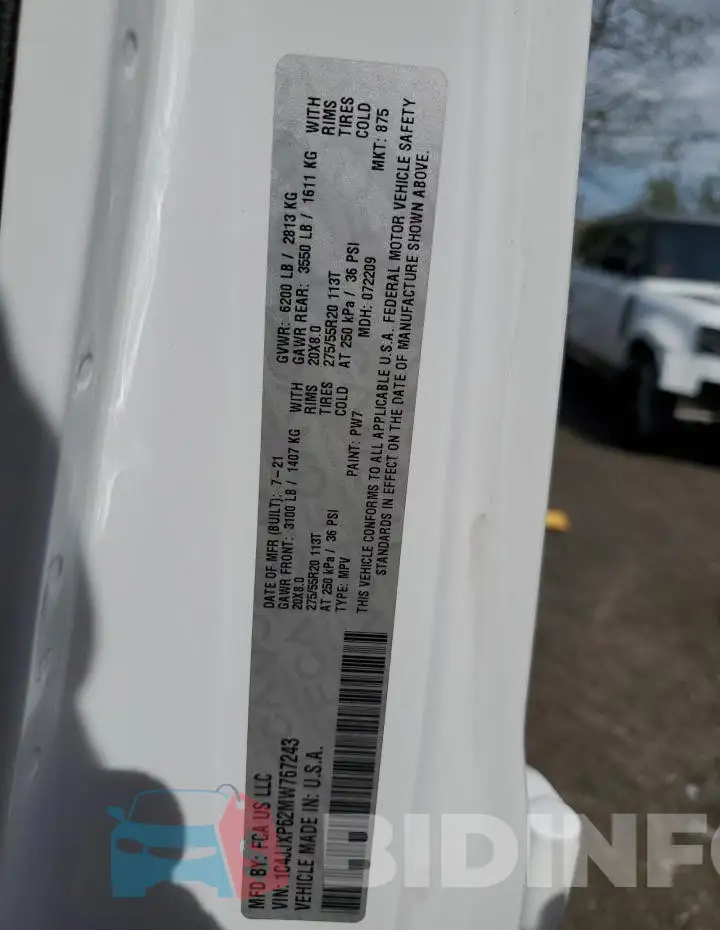 1C4JJXP62MW767243 Photo# 13