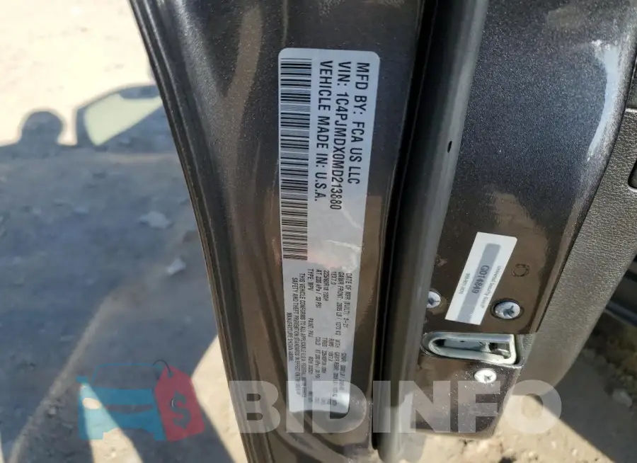 1C4PJMDX0MD213880 Photo# 12
