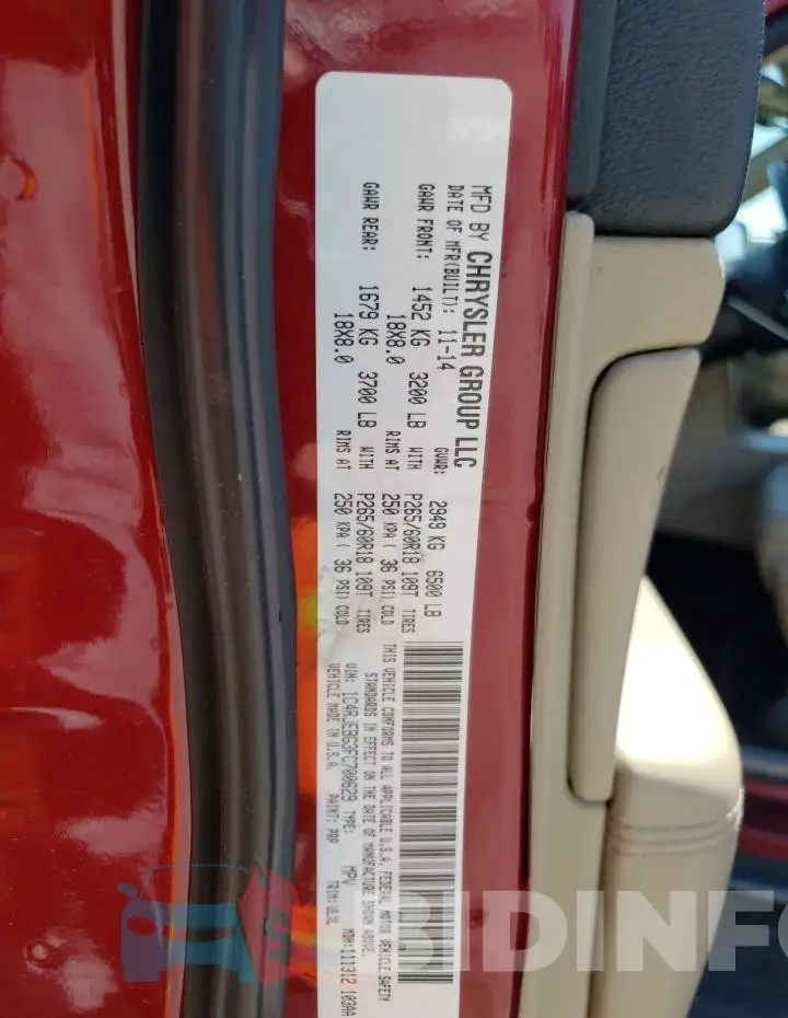 1C4RJEBG3FC700629 Photo# 13