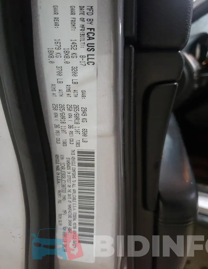 1C4RJEBG6JC130733 Photo# 13