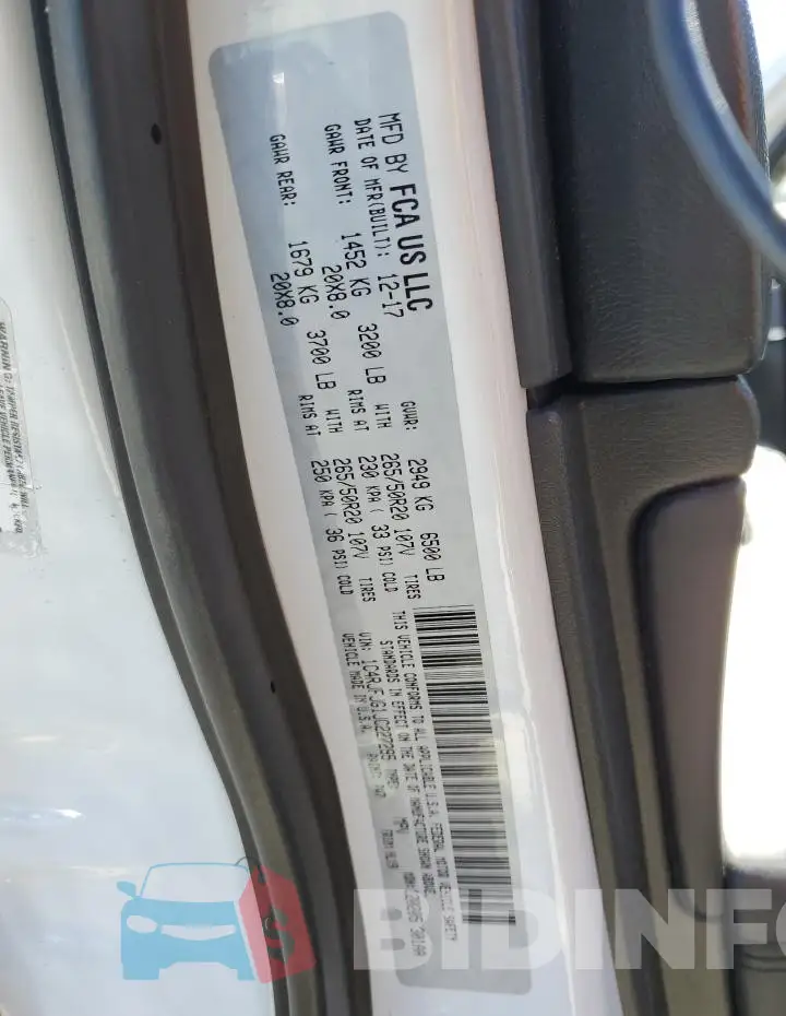 1C4RJFJG1JC227295 Photo# 12