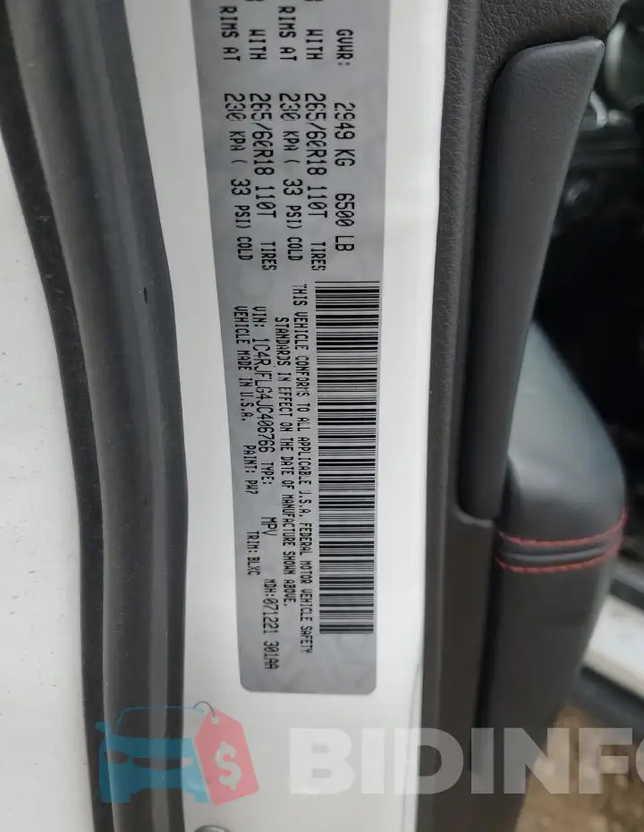 1C4RJFLG4JC406766 Photo# 13
