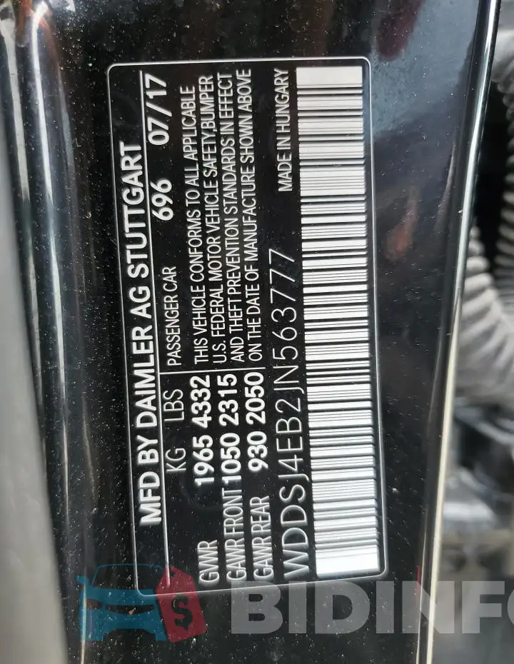 WDDSJ4EB2JN563777 Photo# 12
