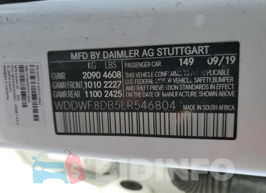 WDDWF8DB5LR546804 Photo# 12