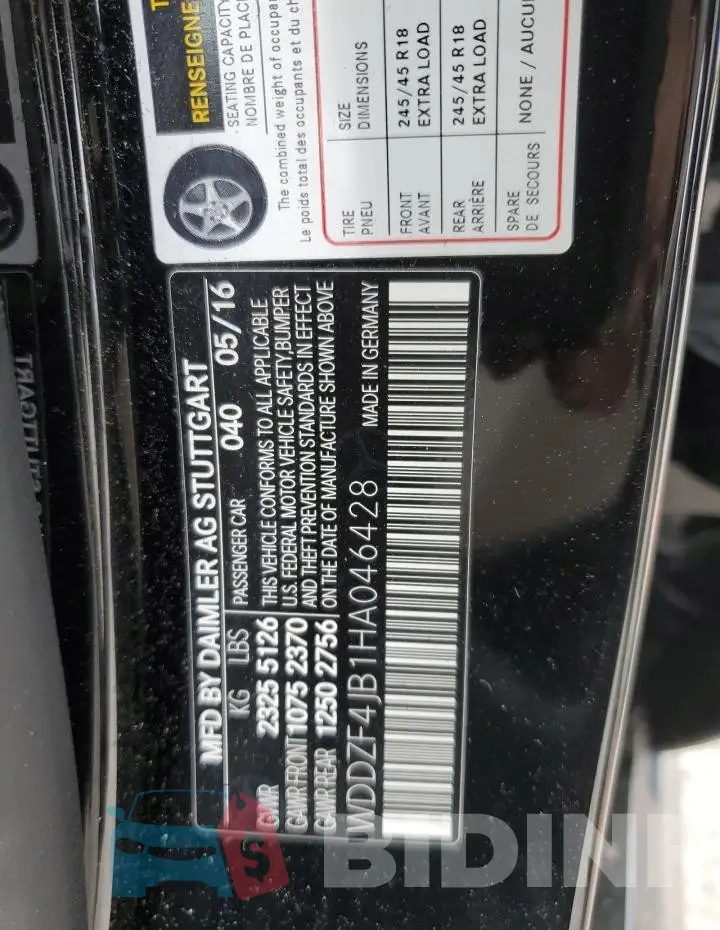 WDDZF4JB1HA046428 Photo# 12