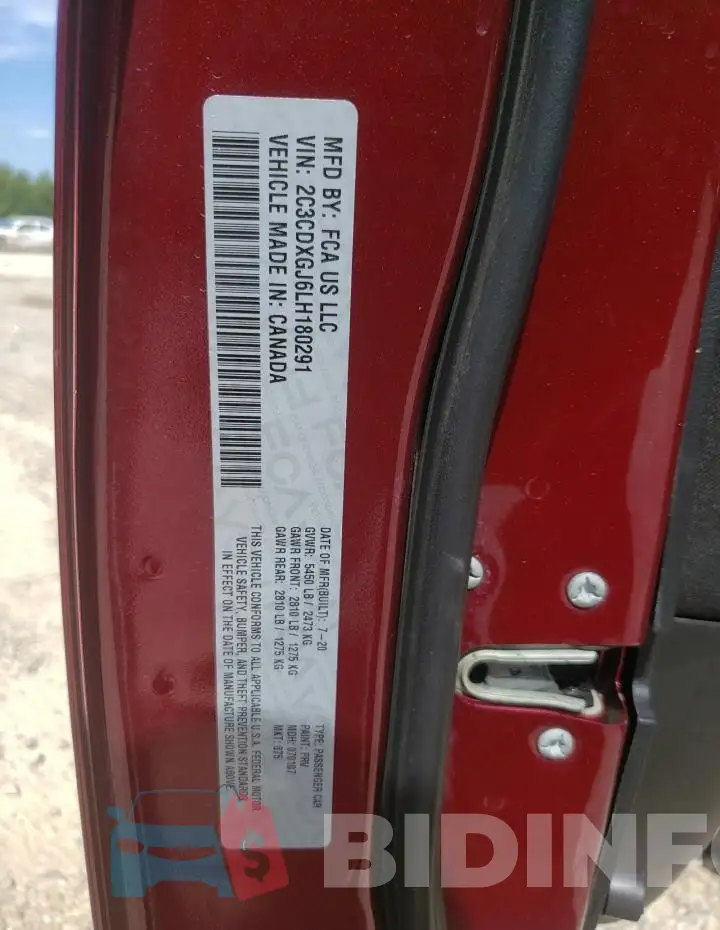 2C3CDXGJ6LH180291 Photo# 12