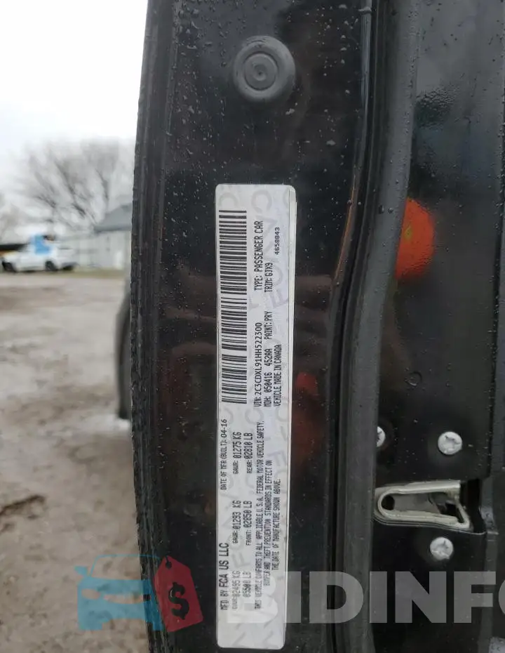 2C3CDXL91HH522300 Photo# 12