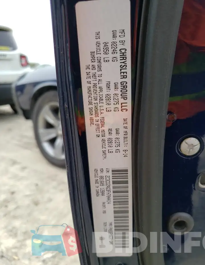 2C3CDZAG3FH704414 Photo# 13