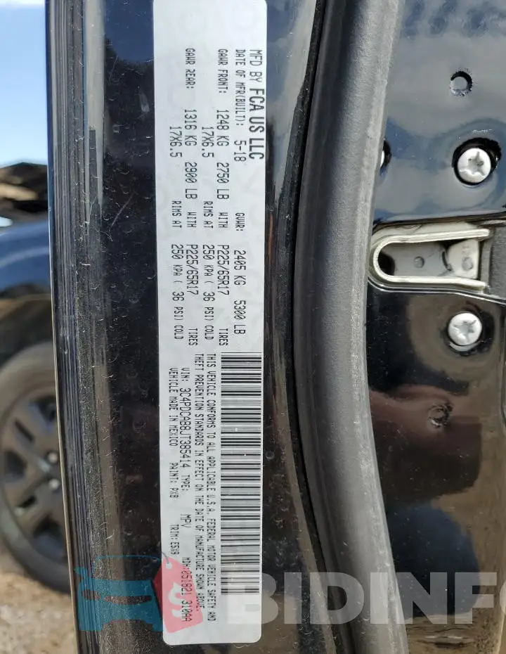 3C4PDCAB8JT385414 Photo# 12