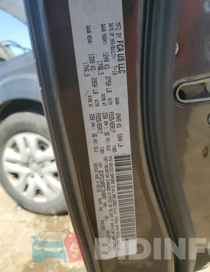3C4PDCAB9GT249897 Photo# 13