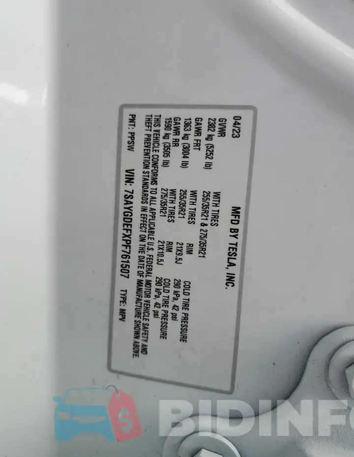 7SAYGDEFXPF761507 Photo# 14