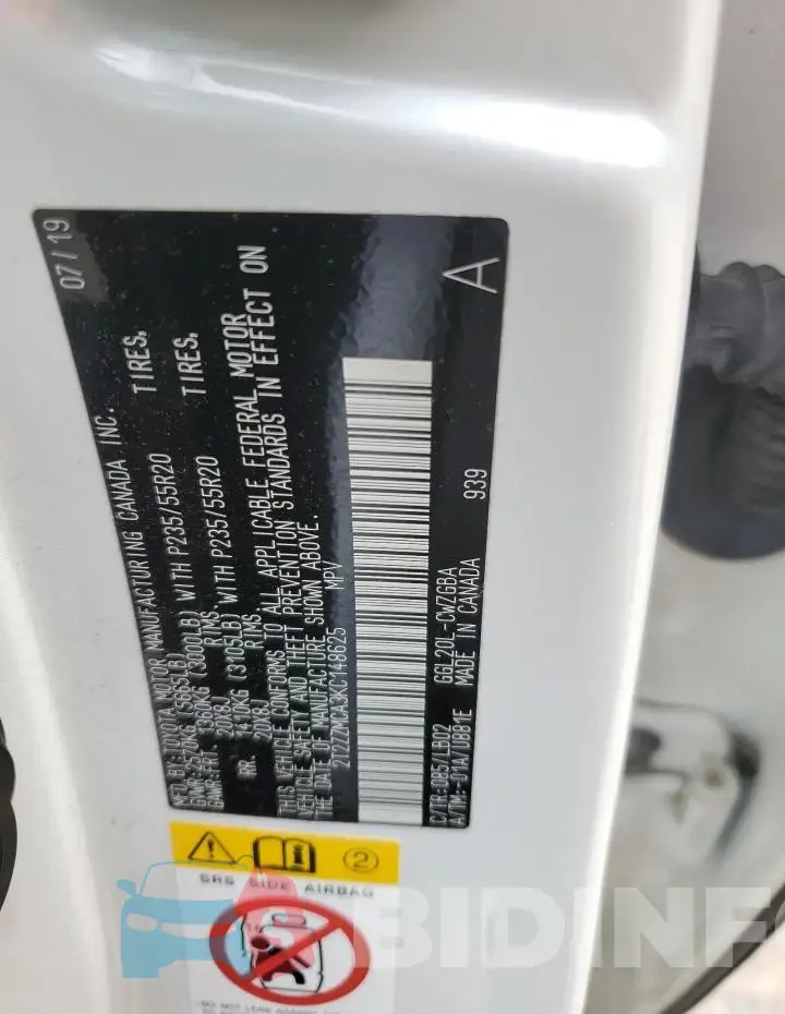 2T2ZZMCA3KC148625 Photo# 12