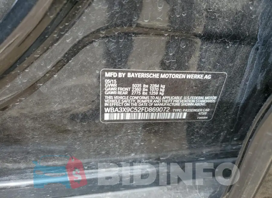 WBA3X9C52FD869072 Photo# 12