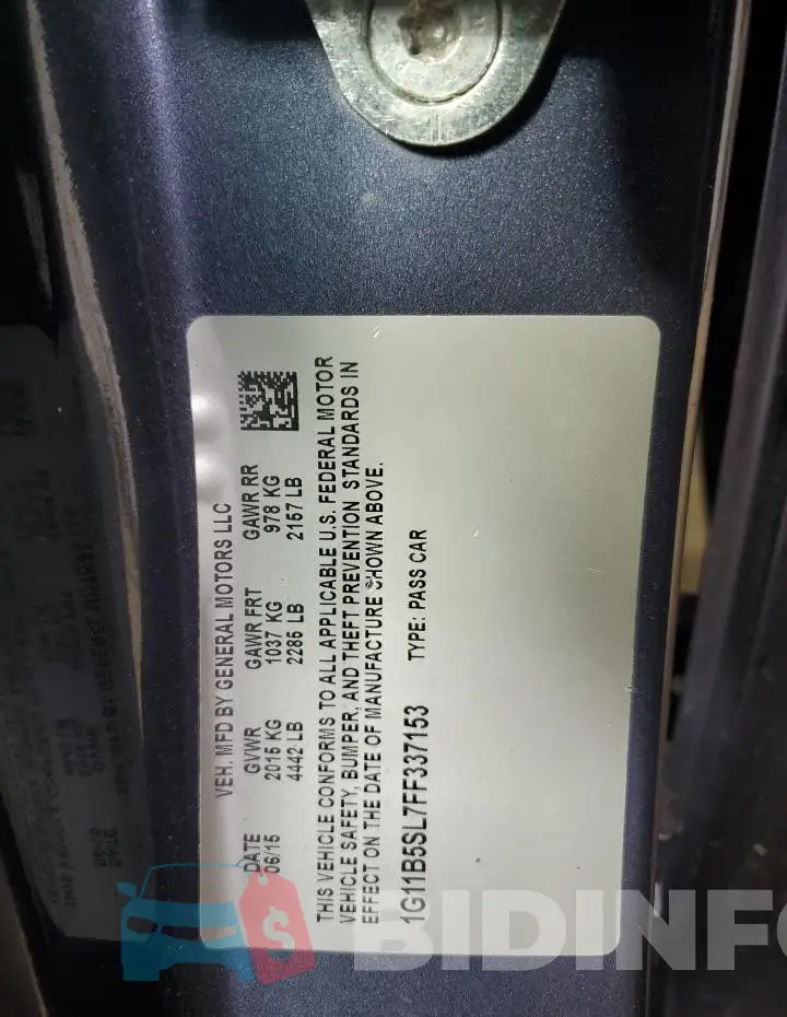 1G11B5SL7FF337153 Photo# 12