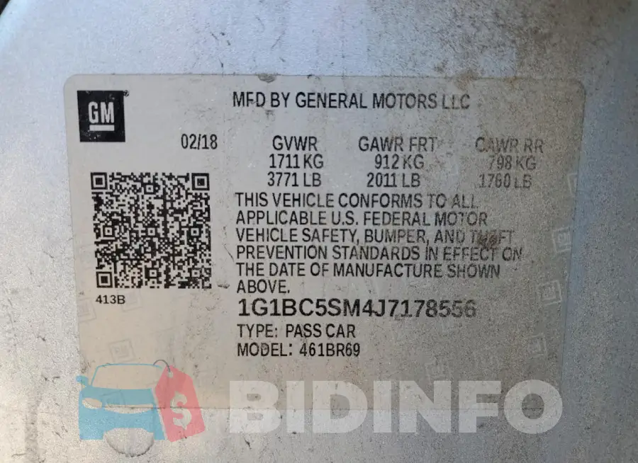1G1BC5SM4J7178556 Photo# 12