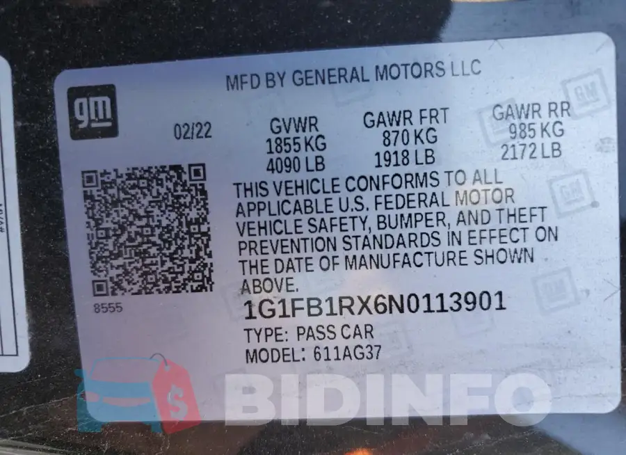 1G1FB1RX6N0113901 Photo# 12