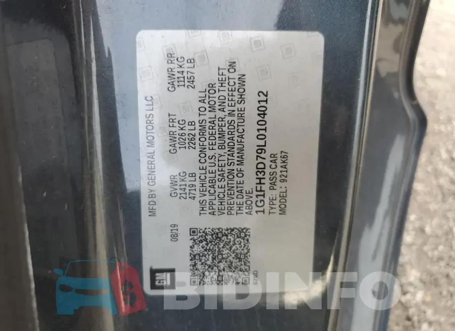 1G1FH3D79L0104012 Photo# 12