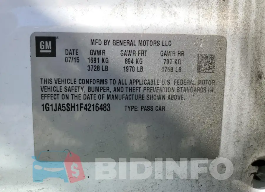 1G1JA5SH1F4216483 Photo# 12