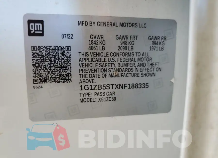 1G1ZB5STXNF188335 Photo# 12