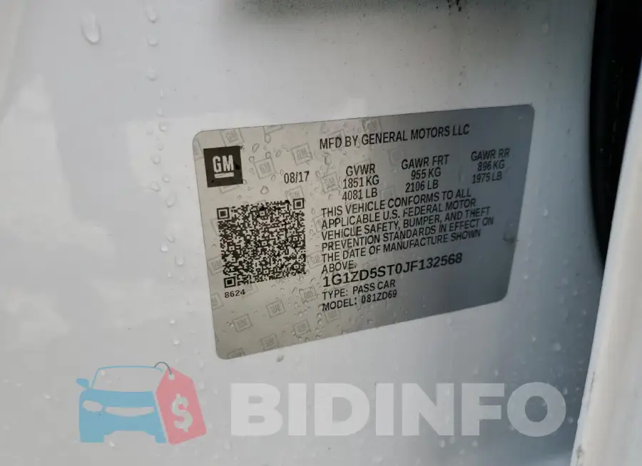 1G1ZD5ST0JF132568 Photo# 12