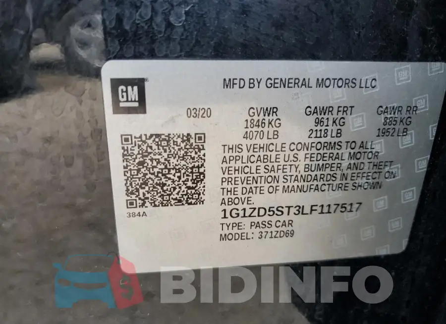 1G1ZD5ST3LF117517 Photo# 12