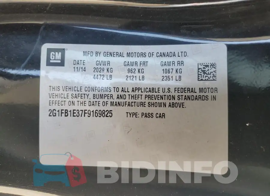 2G1FB1E37F9169825 Photo# 12