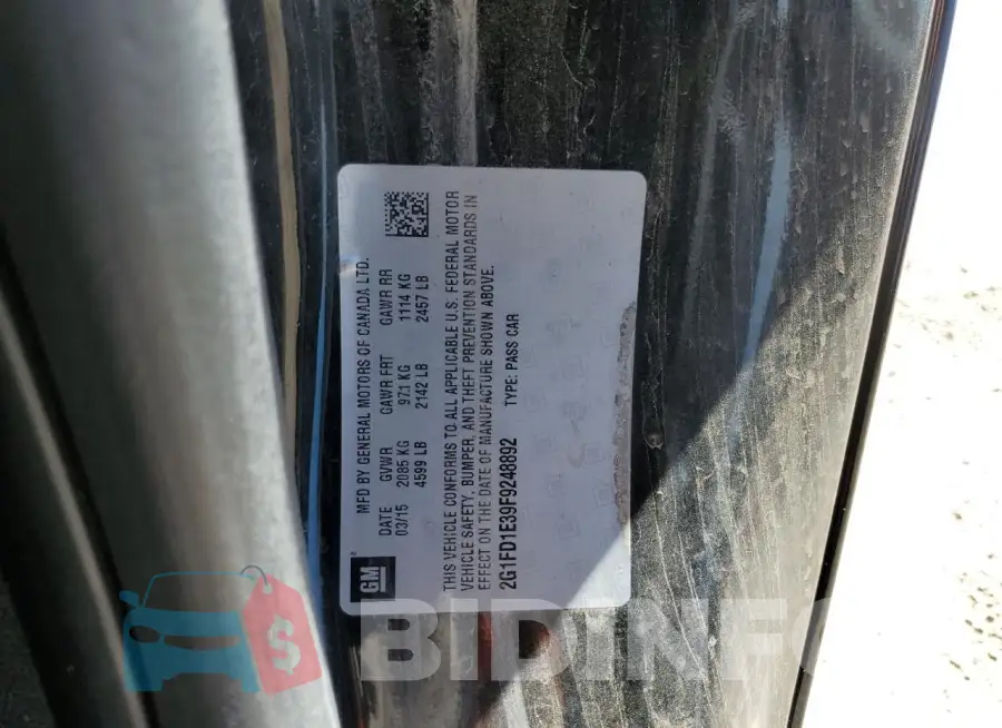 2G1FD1E39F9248892 Photo# 13