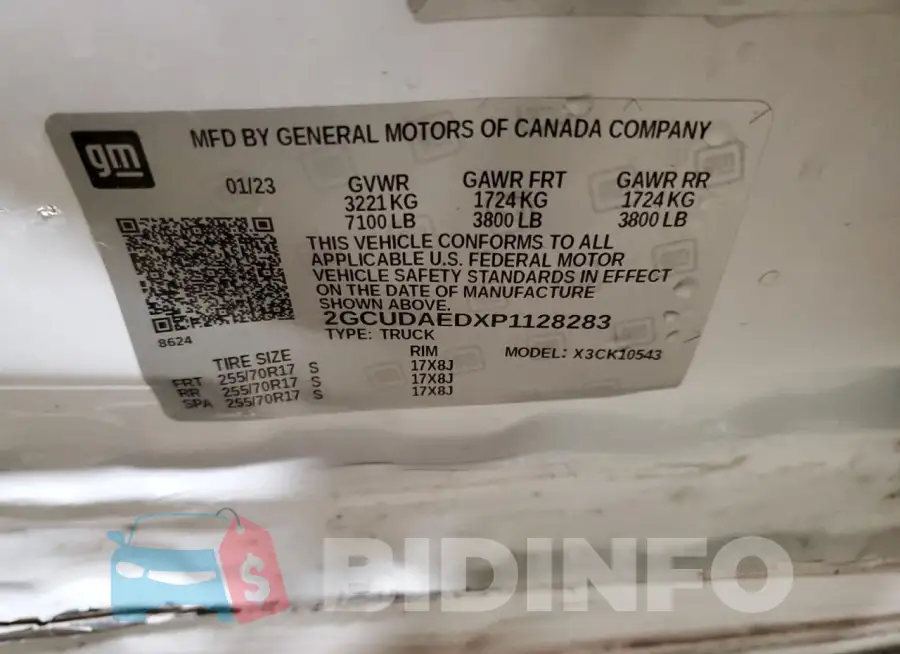 2GCUDAEDXP1128283 Photo# 12