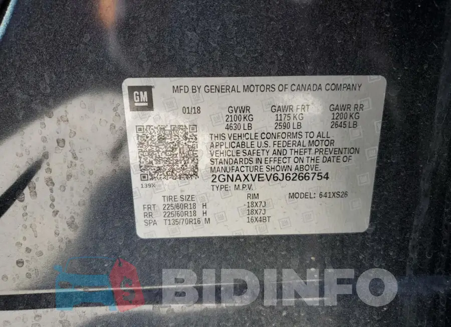 2GNAXVEV6J6266754 Photo# 13