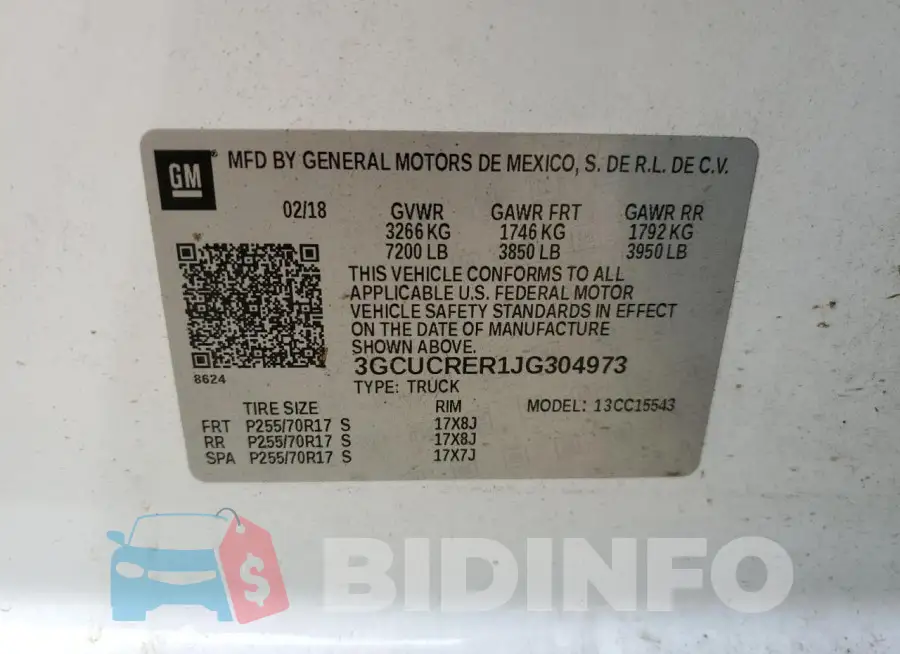 3GCUCRER1JG304973 Photo# 12
