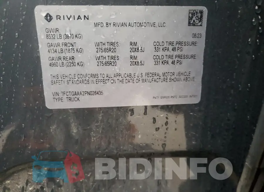 7FCTGAAA2PN026435 Photo# 12