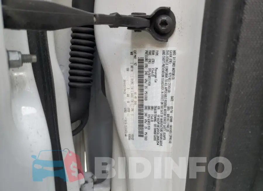 1FADP3E20GL288254 Photo# 13