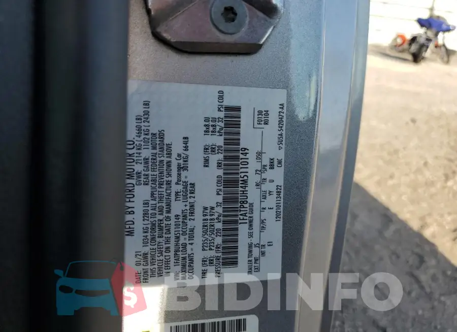 1FATP8UH4M5110149 Photo# 12